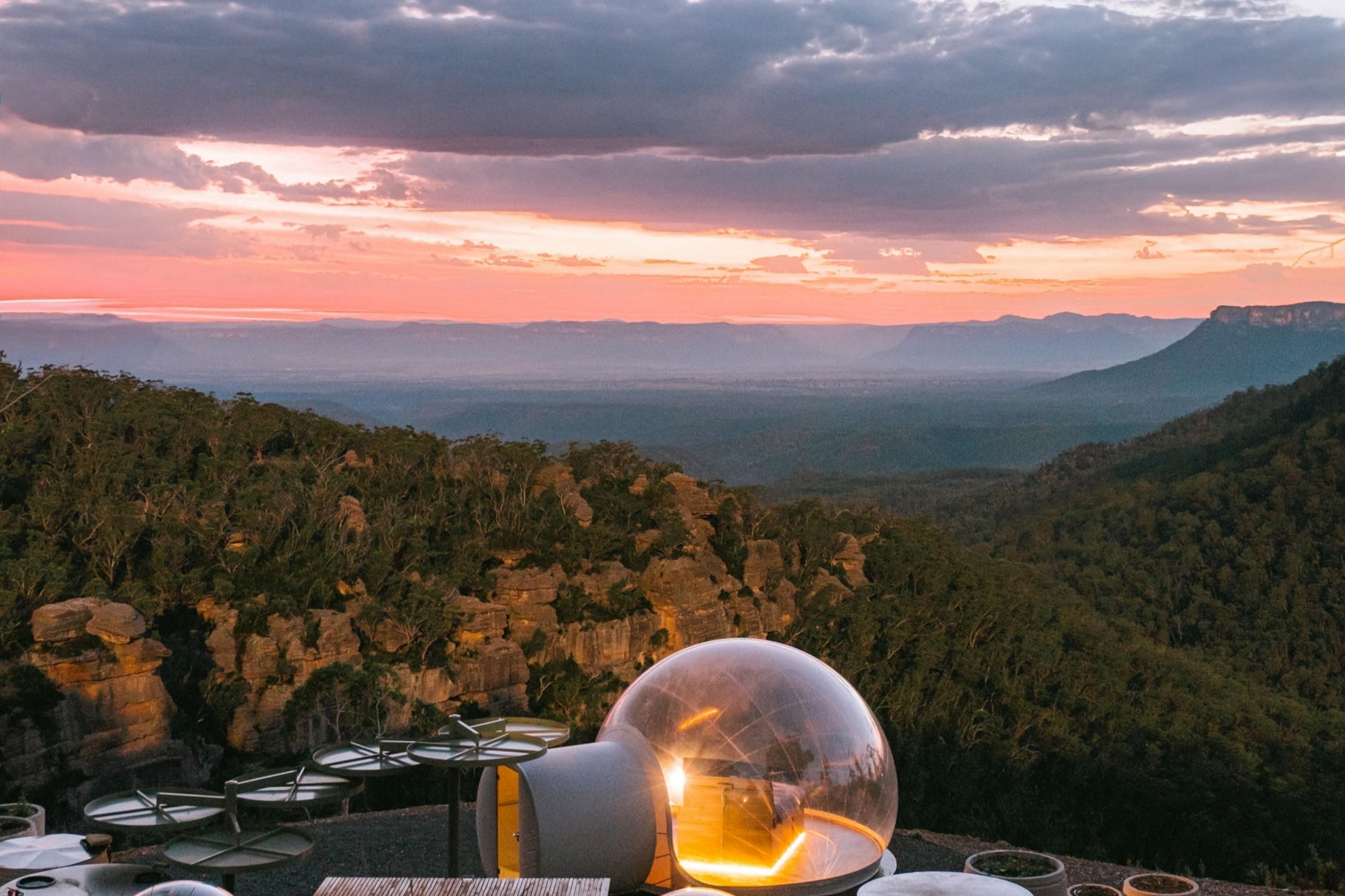Pisces Sunrise Bubbletent Australia